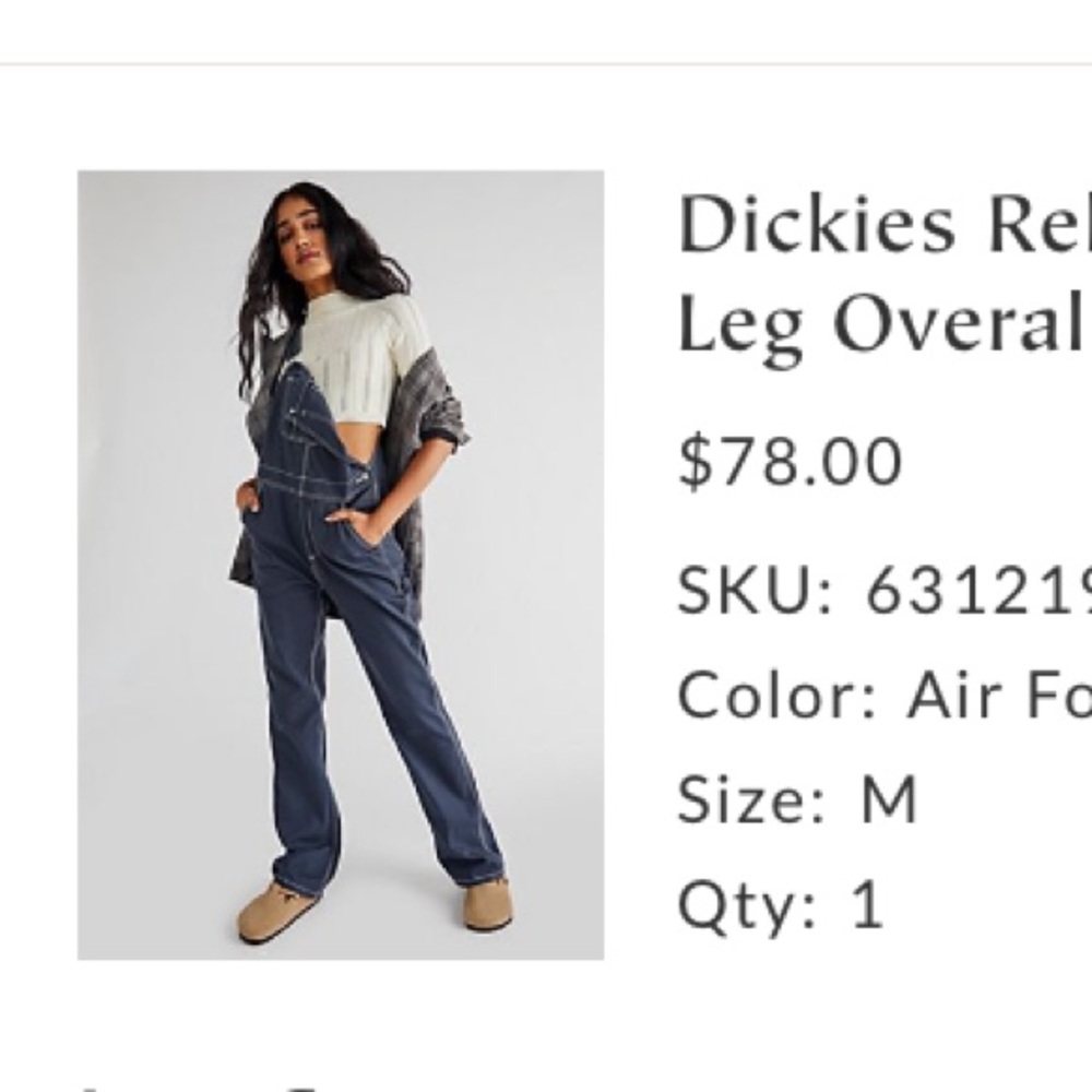 DICKIES RELAXED STRAIGHT LEG OVERALLS🤠